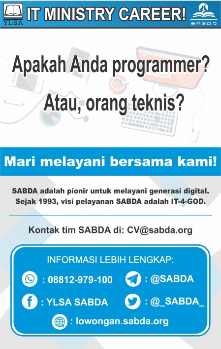 Lowongan Yayasan Lembaga SABDA